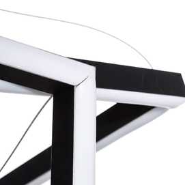 LÁMPARA TECHO NEGRO METAL MODERNO 50 X 50 X 120 CM