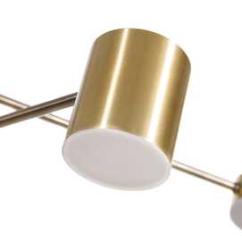 LÁMPARA TECHO ORO METAL ILUMINACIÓN 80 X 80 X 65 CM