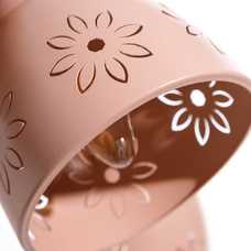 LÁMPARA TECHO ROSA METAL ILUMINACIÓN 20 X 20 X 95 CM