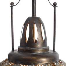 LÁMPARA TECHO HOJAS ORO VIEJO METAL 45 X 45 X 70 CM LÁMPARA TECHO HOJAS ORO VIEJO METAL 45 X 45 X 70 CM