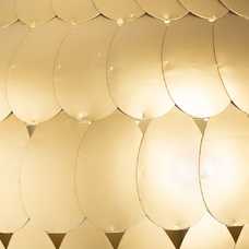 LÁMPARA TECHO COBRE HIERRO 52 X 52 X 39 CM