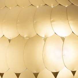 LÁMPARA TECHO COBRE HIERRO 52 X 52 X 39 CM