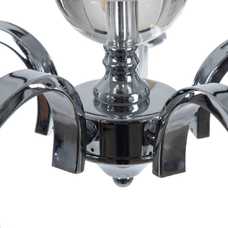 LÁMPARA TECHO PLATA METAL-CRISTAL 63,50 X 60,50 X 91 CM