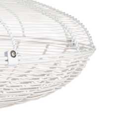 LÁMPARA TECHO BLANCO METAL ILUMINACIÓN 80 X 80 CM