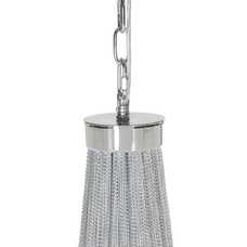 LÁMPARA TECHO PLATA METAL ILUMINACIÓN 50 X 50 X 90 CM