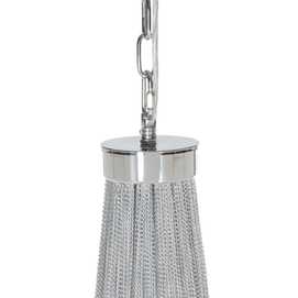 LÁMPARA TECHO PLATA METAL ILUMINACIÓN 50 X 50 X 90 CM