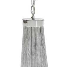 LÁMPARA TECHO PLATA METAL ILUMINACIÓN 80 X 80 X 120 CM