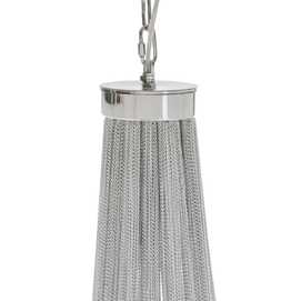 LÁMPARA TECHO PLATA METAL ILUMINACIÓN 80 X 80 X 120 CM