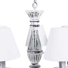 LÁMPARA TECHO BLANCO-NEGRO METAL VINTAGE 58 X 58 X 104 CM