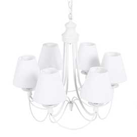 LÁMPARA TECHO BLANCO ROTO METAL CLÁSICO 53 X 53 X 112 CM