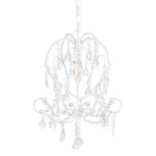 LÁMPARA TECHO BLANCO METAL CLÁSICO 29,50 X 28 X 85 CM