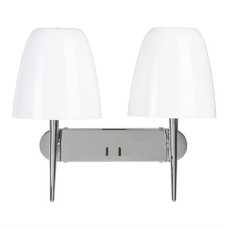 APLIQUE PARED PLATA METAL-CRISTAL 42 X 22 X 33,70 CM