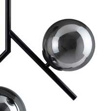 LÁMPARA TECHO NEGRO METAL-CRISTAL 50 X 15 X 54 CM