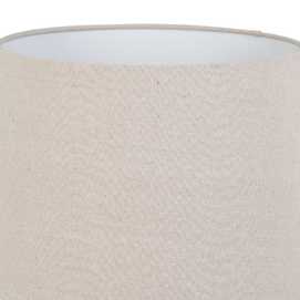 LÁMPARA MESA GRIS CERÁMICA ILUMINACIÓN 40 X 40 X 55 CM