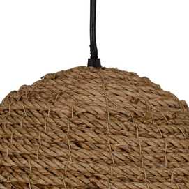 LÁMPARA TECHO NATURAL 100% FIBRA VEGETAL 43 X 43 X 52 CM