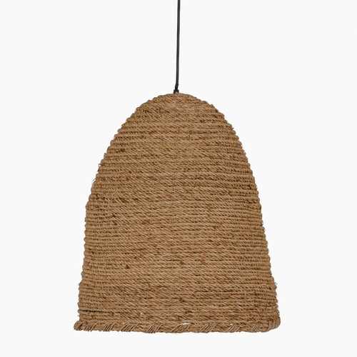 LÁMPARA TECHO NATURAL 100% FIBRA VEGETAL 43 X 43 X 52 CM