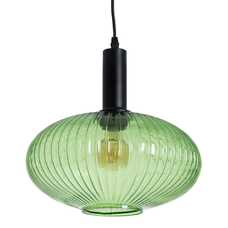 LÁMPARA TECHO VERDE METAL-CRISTAL 30 X 30 X 26 CM LÁMPARA TECHO VERDE METAL-CRISTAL 30 X 30 X 26 CM