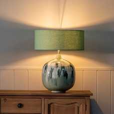 LÁMPARA MESA VERDE METAL ILUMINACIÓN 55 X 55 X 68 CM LÁMPARA MESA VERDE METAL ILUMINACIÓN 55 X 55 X 68 CM