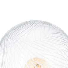 LÁMPARA MESA CRISTAL/METAL ILUMINACIÓN 18 X 18 X 25 CM LÁMPARA MESA CRISTAL/METAL ILUMINACIÓN 18 X 18 X 25 CM