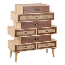 MUEBLE RECIBIDOR CREMA-NATURAL 80 X 33 X 94 CM