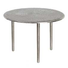 MESA CENTRO PLATA ALUMINIO SALÓN 60 X 60 X 40 CM MESA CENTRO PLATA ALUMINIO SALÓN 60 X 60 X 40 CM