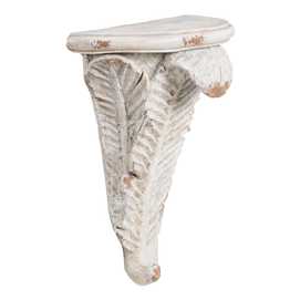 MÉNSULA HOJA RESINA DECORACIÓN 45 X 25 X 54 CM