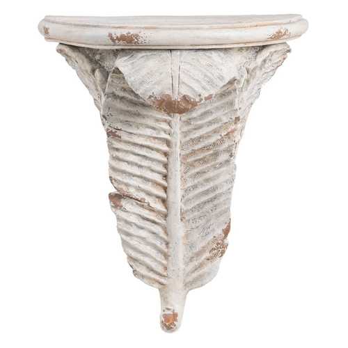 MÉNSULA HOJA RESINA DECORACIÓN 45 X 25 X 54 CM