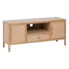 MUEBLE TV NATURAL MADERA DM DECORACIÓN 120 X 40 X 52 CM MUEBLE TV NATURAL MADERA DM DECORACIÓN 120 X 40 X 52 CM