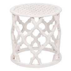 MESA AUXILIAR BLANCO DM SALÓN 50 X 50 X 52 CM