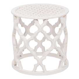 MESA AUXILIAR BLANCO DM SALÓN 50 X 50 X 52 CM