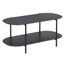 MESA CENTRO NEGRO ACERO 100 X 46 X 45 CM