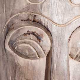 ESCULTURA NATURAL MADERA JAVA 30 X 15 X 90 CM