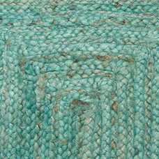 ALFOMBRA AZUL YUTE DECORACIÓN 170 X 70 CM