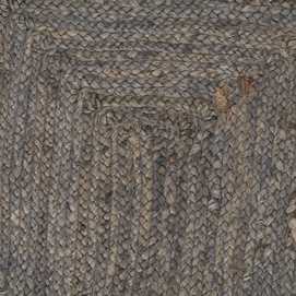 ALFOMBRA GRIS YUTE DECORACIÓN 170 X 70 CM