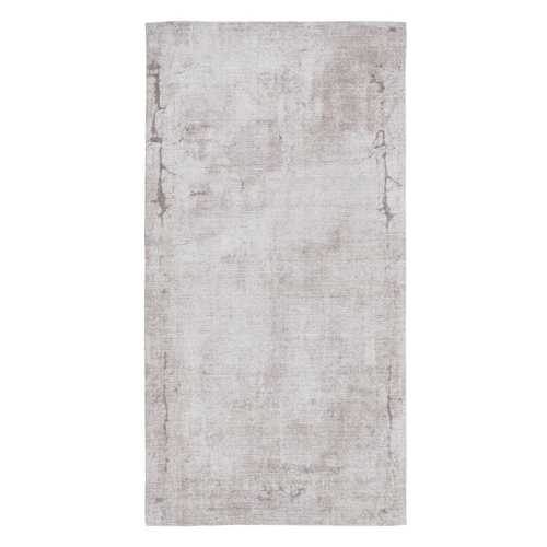 ALFOMBRA TAUPE POLIESTER-ALGODÓN 80 X 150 CM