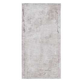 ALFOMBRA TAUPE POLIESTER-ALGODÓN 80 X 150 CM