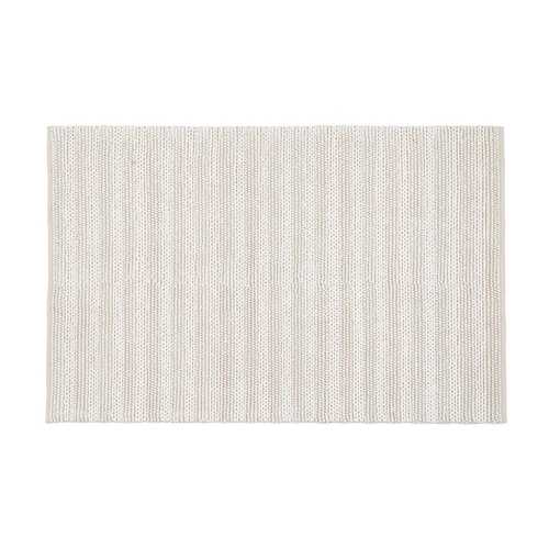 ALFOMBRA CREMA TEJIDO DECORACIÓN 160 X 230 CM