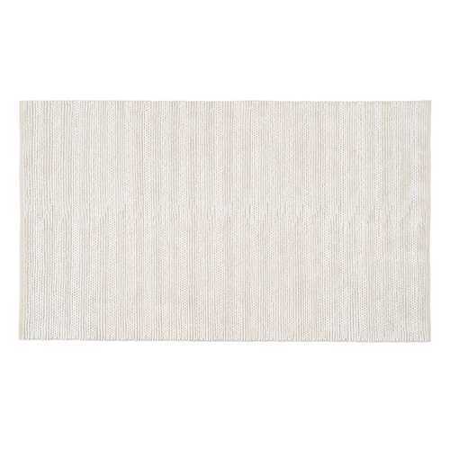 ALFOMBRA CREMA TEJIDO DECORACIÓN 200 X 300 CM