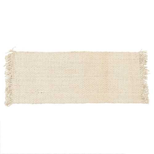 ALFOMBRA CREMA YUTE ALTEA DECORACIÓN 70 X 170 CM