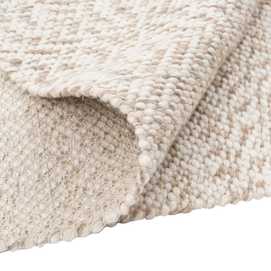 ALFOMBRA CREMA TEJIDO DECORACIÓN 250 X 350 CM