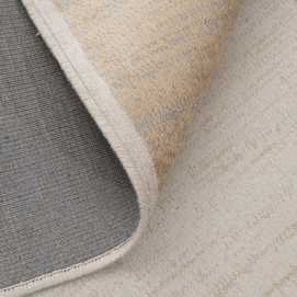 ALFOMBRA GEOMÉTRICO CREMA VISCOSA 160 X 230 CM