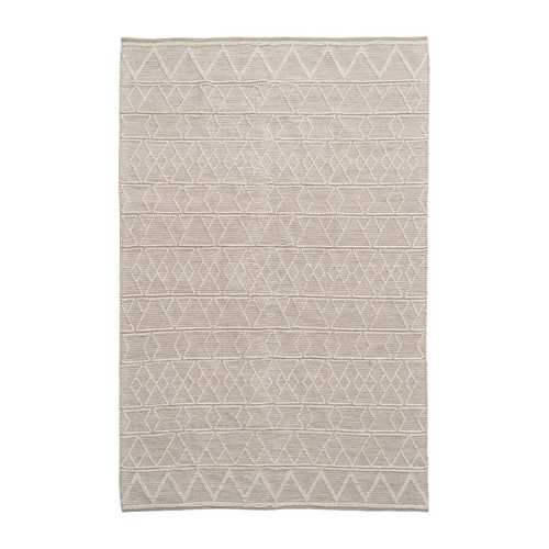 ALFOMBRA CREMA TEJIDO DECORACIÓN 200 X 300 CM