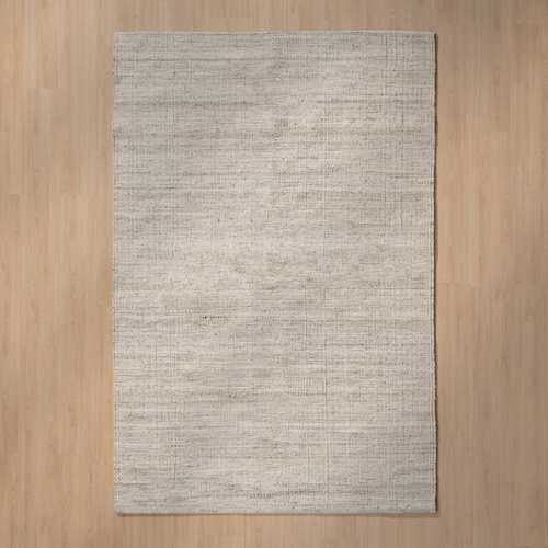 ALFOMBRA GRIS TEJIDO DECORACIÓN 160 X 230 CM