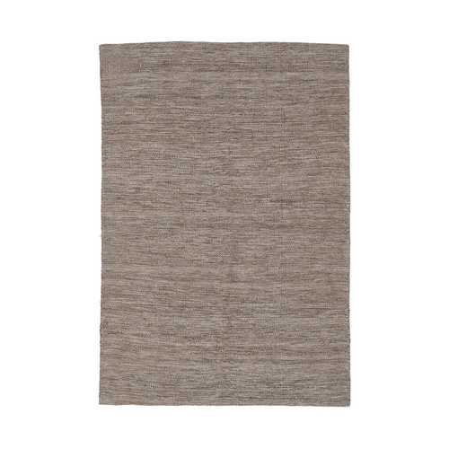 ALFOMBRA MARRÓN TEJIDO DECORACIÓN 160 X 230 CM