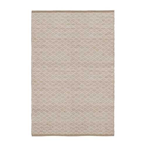 ALFOMBRA BLANCO-NATURAL YUTE-ALGODÓN 200 X 300 CM