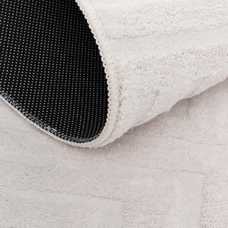 ALFOMBRA GEOMÉTRICO CRUDO POLIESTER 160 X 1,70 X 230 CM