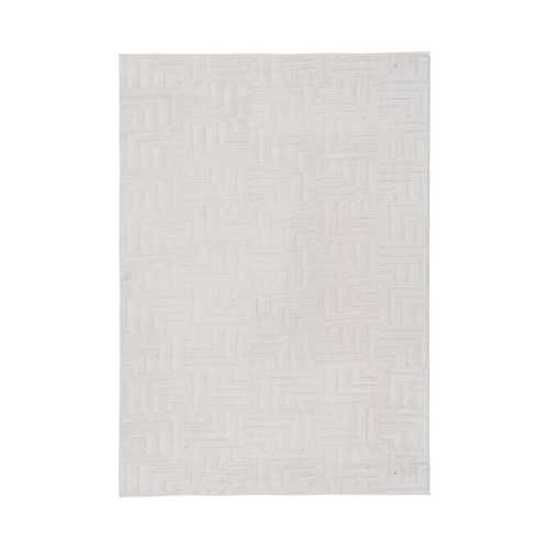 ALFOMBRA GEOMÉTRICO CRUDO POLIESTER 160 X 1,70 X 230 CM