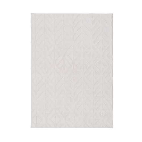 ALFOMBRA GEOMÉTRICO CRUDO POLIESTER 160 X 1,70 X 230 CM