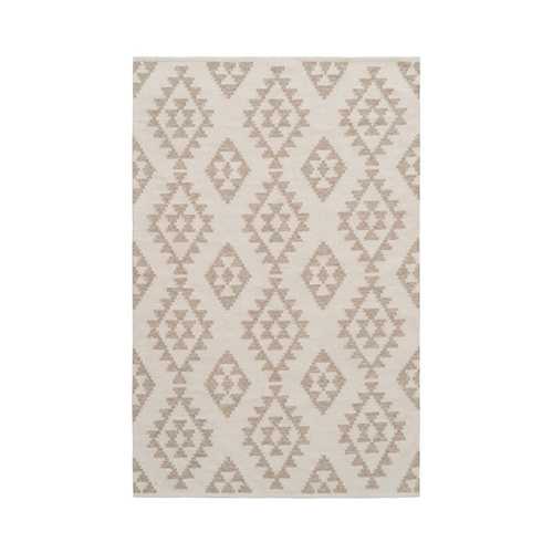 ALFOMBRA BLANCO NATURAL LANA-ALGODÓN 160 X 230 CM