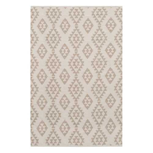 ALFOMBRA BLANCO NATURAL LANA-ALGODÓN 200 X 300 CM